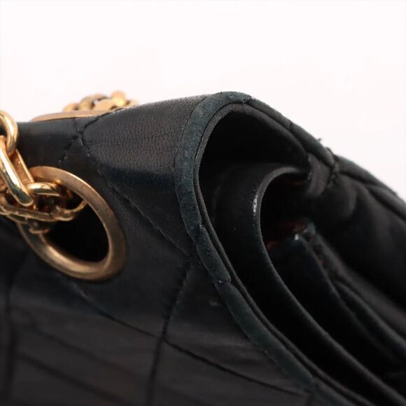 Chanel With Serial Seal Matelasse Lambskin Leather Double Flap 2WAY Chain - Picture 14 of 14